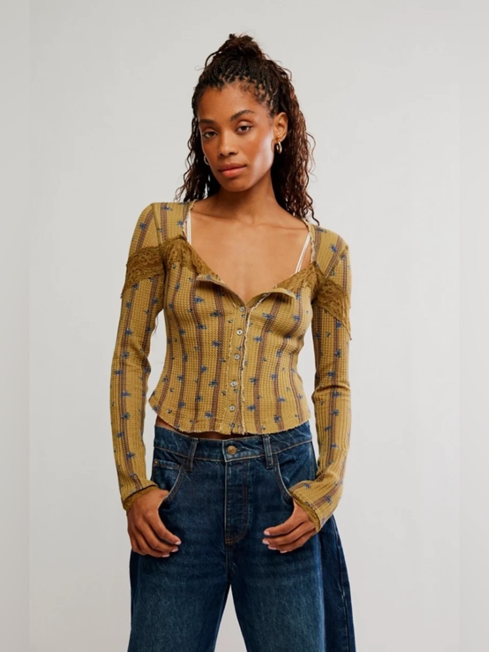 Free People Let’s Party Top in Beehive (XS / 15”-17” flat)($88)